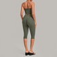 Wholesale Women's Halter Neck Yoga Set – High Elasticity Capri Pants Fitness Activewear