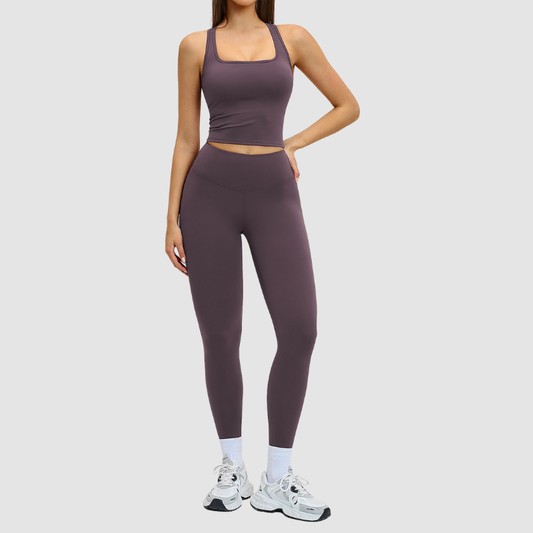 Wholesale racerback tank top + leggings | Wonderxfans bulk activewear