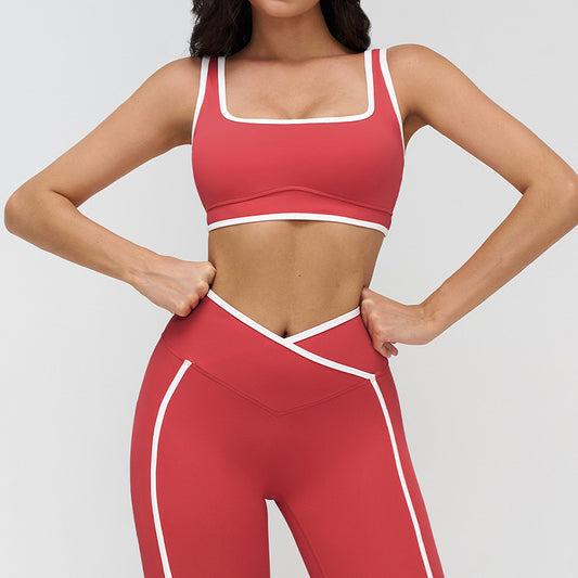 Wholesale Women's contrasting color sports bra | Wonderxfans bulk activewear
