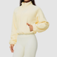 Wholesale Women's Activewear Plush Stand-Collar Zip Cropped Sports Jacket