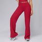 High-waisted wide-leg sweatpants