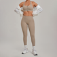 Wholesale Zipper Tank Top+Highlighted Legging 2-piece Set