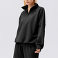 Wholesale Women's Half-Zip Pullover Sports Sweatshirt – Relaxed Fit Outdoor Running Jacket