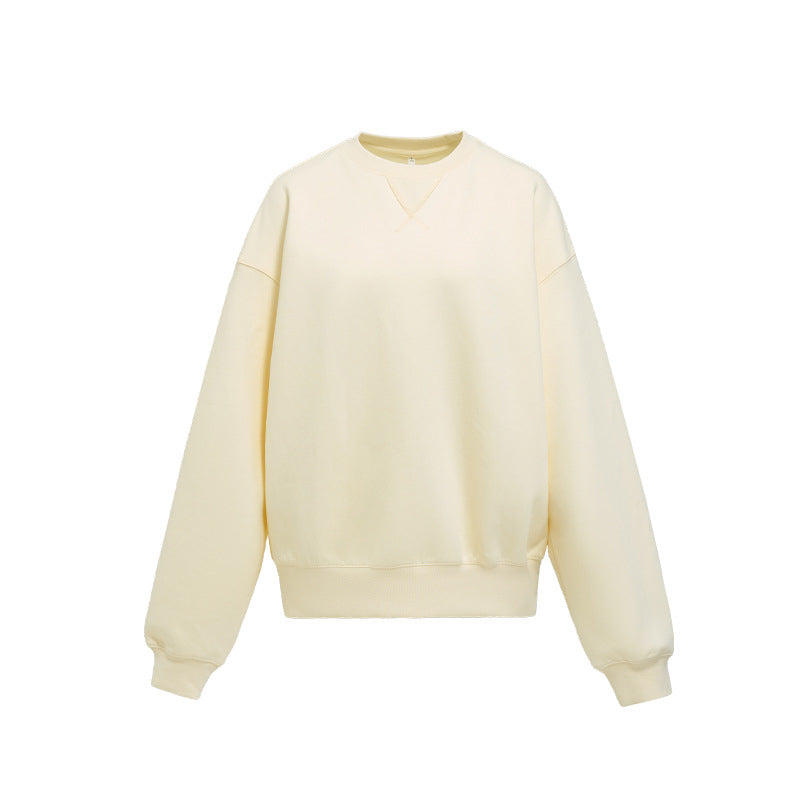 Round neck loose casual sweatshirt