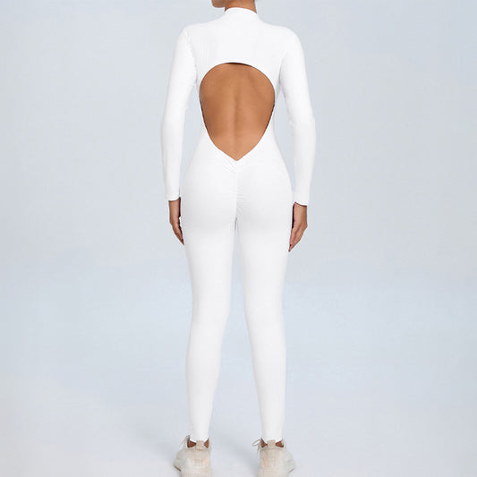 Wholesale backless half zipper long sleeve | Wonderxfans bulk activewear