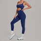 Wholesale Women's Sleeveless Crop Top Back Zip Yoga Bodysuit