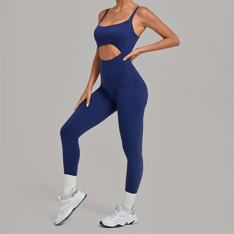 Wholesale Women's Sleeveless Crop Top Back Zip Yoga Bodysuit