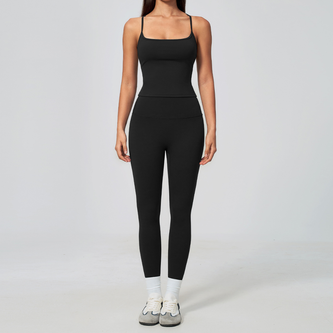 Wholesale 2-Piece Yoga Set – Camisole & Leggings Fitness Outfit