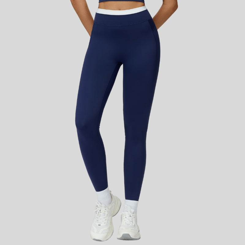 Contrast-colored sport leggings