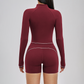 Zippered tight quick drying sports jacket