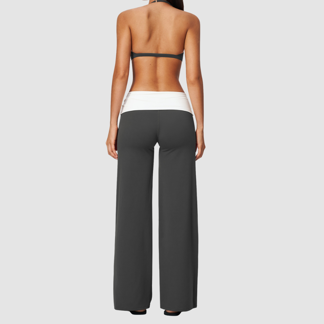 Wholesale Women’s Halter Sports Bra & Wide-Leg Yoga Pants Set