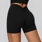 High-waisted hip-lifting tight-fitting sports shorts