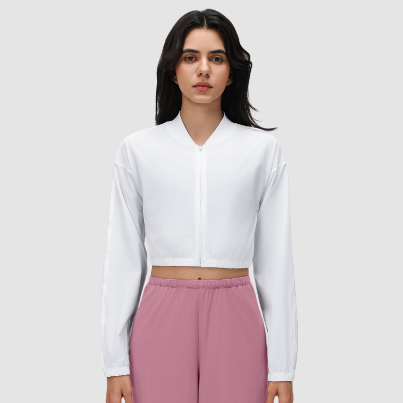 Wholesale Short Outdoor Casual Zipper Thin Jacket