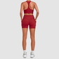 Wholesale Women’s Racerback Sports Bra & High-Waist Biker Shorts Yoga Set