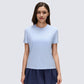 Wholesale yoga short sleeve tee quick | Wonderxfans bulk activewear