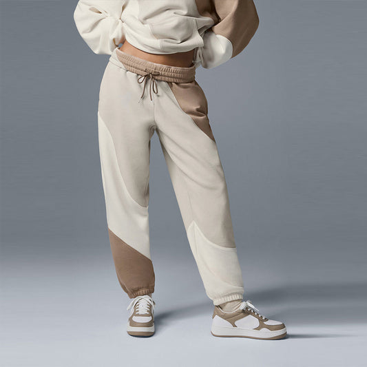 Wholesale Color-Blocked Loose Cuffed Leg Casual | Wonderxfans bulk activewear