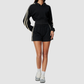 Wholesale Women's Zip Up Hoodie and Short Sweatpants Set