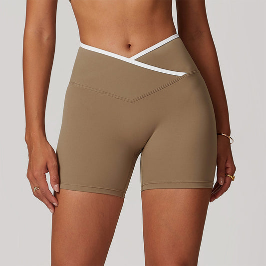 Wholesale Crossover high-waisted sports shorts | Wonderxfans bulk activewear