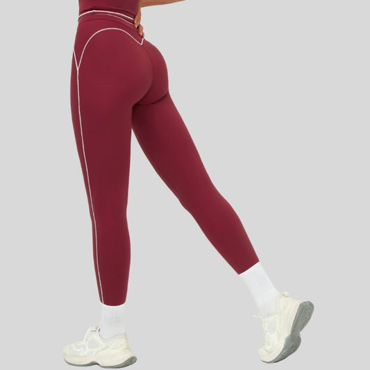 Wholesale Contrasting stitching leggings | Wonderxfans bulk activewear