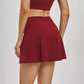 Wholesale A-line anti exposure fake two piece yoga skirt