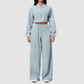 Wholesale Women's UPF50+ Sun-Protection Cropped Jacket & Jogger Pants Set – Quick-Dry 2-Piece Outdoor Set