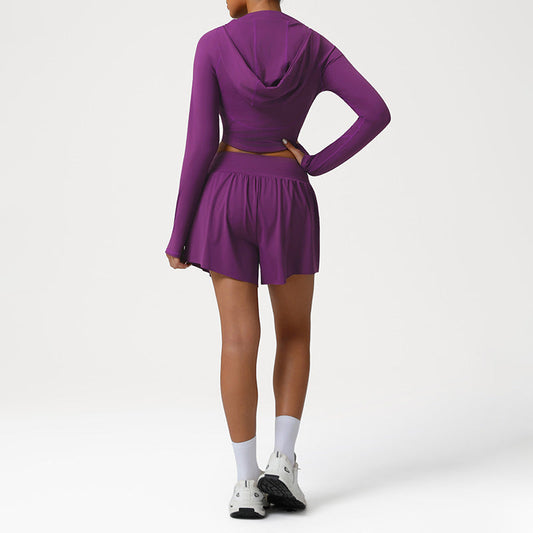 Wholesale Snug-Fit Naked-Feel Hooded Jacket + | Wonderxfans bulk activewear