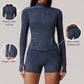 Wholesale women's slim-fit jacket + athletic shorts