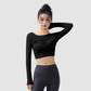 Wholesale Slim Fit Long Sleeve Yoga Top