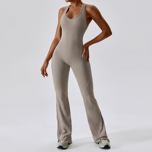 Wholesale Solid flared trousers cutout back | Wonderxfans bulk activewear