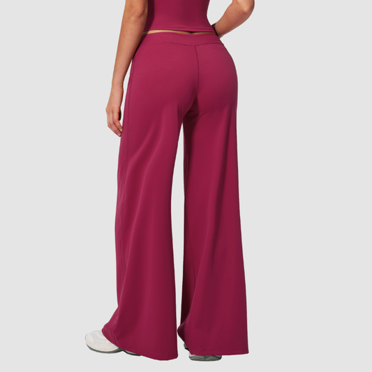 Women's Solid Color Loose Casual Thin Straight Wide-Leg Pants