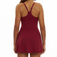 cross back and Thin shoulder straps yoga tennis dress