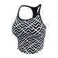 Wholesale Women's Halter Neck Printed Yoga Bra Top with Racerback