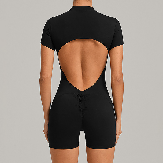 Wholesale Hip-High Halter-Neck Backless Bodysuit