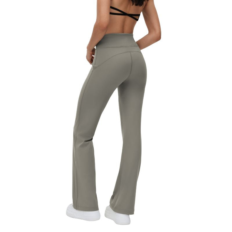 Wholesale High-Waisted Drawstring Flared Pants