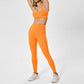 Contrasting color removable bra pads + athletic leggings 2-piece set