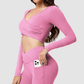 Wholesale Cross Deep V Neck Cropped Yoga Top