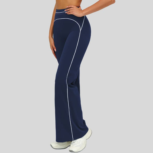 Wholesale High-waisted contrasting loose wide-leg pants | Wonderxfans bulk activewear