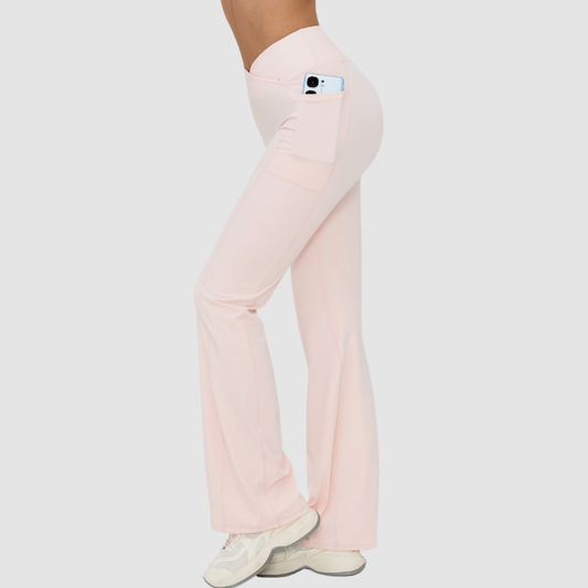 Wholesale women's solid color flared pants | Wonderxfans bulk activewear