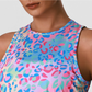 Wholesale Women's Floral Print Ice Silk Tank Top + High-Waist Shorts Set – Gym Yoga Fitness Training Set
