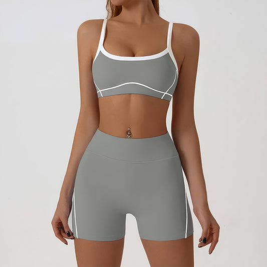 Wholesale color-blocked sports bra + high-elasticity | Wonderxfans bulk activewear