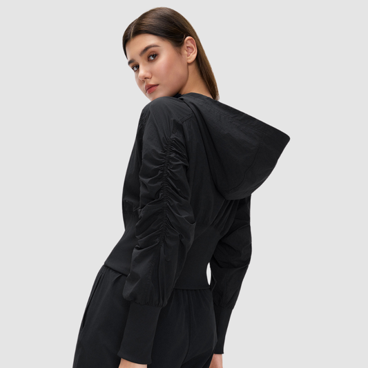 Wholesale Slim-Fit Hooded Short Jacket | Wonderxfans bulk activewear