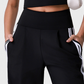 Wholesale Women's Striped Yoga Tank Top + High-Waist Wide-Leg Pants Set – Built-In Bra Pad Gym Fitness Set