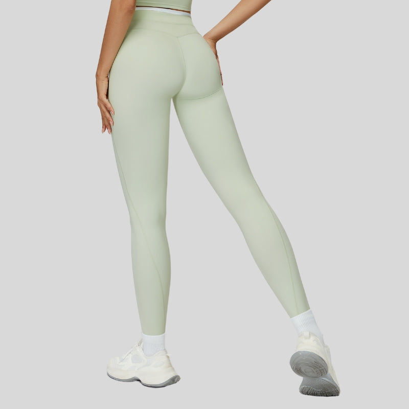 Contrast-colored sport leggings
