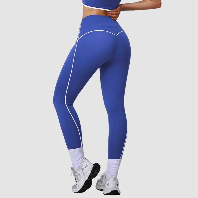 Wholesale color-blocked nude-feel yoga leggings