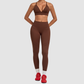 Wholesale Women’s Spliced Cami Sports Bra & Cropped Leggings Yoga Set