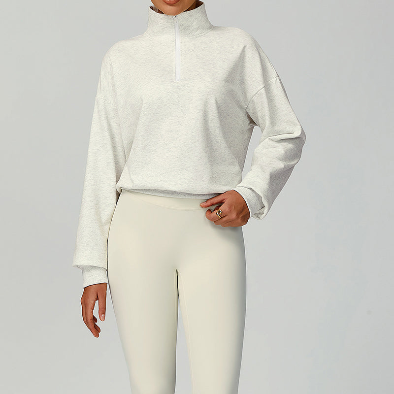 Loose Stand Collar Sweatshirts