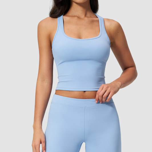 Wholesale Women's I-shape back removable padded tank top