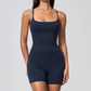Wholesale 2-Piece Yoga Set – Camisole Vest & Shorts Fitness Outfit