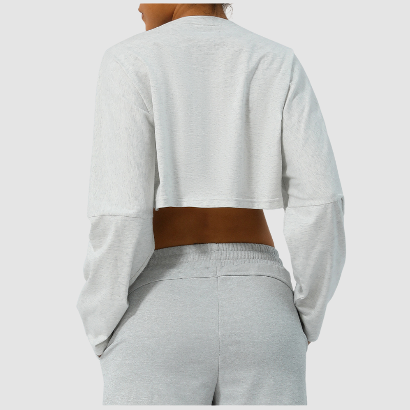 Wholesale Cropped Long Sleeve Yoga Top