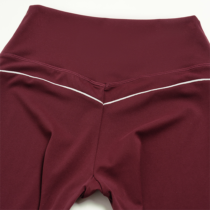 Wholesale Women's Brushed Yoga Set: V-Neck Bra & Leggings – Colorblock Tummy Control